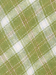 Vintage Plaid Tartan Elastic Waist Knee Length A-Line Skirt