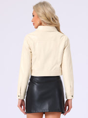 Metallic Biker Holographic Button Down Shiny Jacket