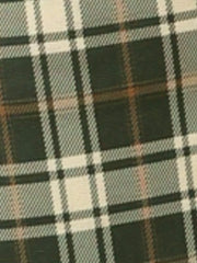 Vintage Tartan Plaid Pants Elastic Waist Straight Long Trousers
