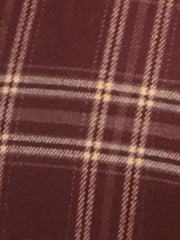 Plaid Elastic Waist Casual Work Office Long Pants