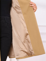 Winter Double Breasted Vintage A-line Flare Long Coat