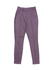 Womens' Velvet Elastic Waist Side Zipper Narrow Leg Skinny Casual Pants
