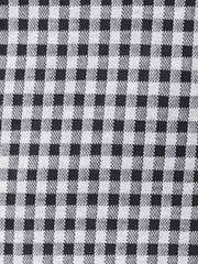Mock Neck 3/4 Sleeve Slim Check Office Work Plaid Dress