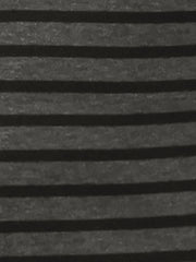 Short Sleeve V Neck A-Line Striped Knit Dress