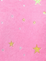 Shiny Stars Print Sleeveless Swing Mini Velvet Dress