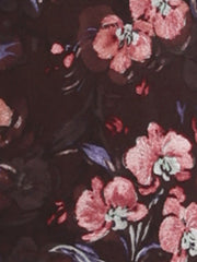 Square Neck Pockets Sleeveless Floral Midi Dress