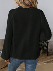 Embroidered Boho Paisley Lantern Sleeves Blouse