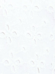 Sleeveless Notch Neck Eyelet Hollow Out A Line Mini Dress