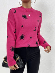 Crew Neck Pullover Long Sleeves Halloween Sweater