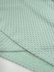 Solid Color Waffle Knit Long Sleeves Blouse