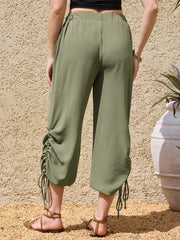 Casual Summer Drawstring Lantern Long Pants