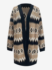 Boho Graphic Knitted Long Sleeves Cardigans