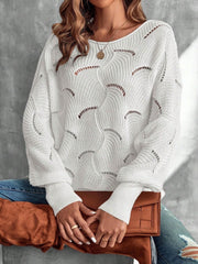 Lightweight Knitted Long Sleeves Oversized Sweater