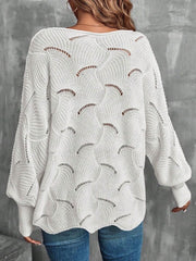 Lightweight Knitted Long Sleeves Oversized Sweater