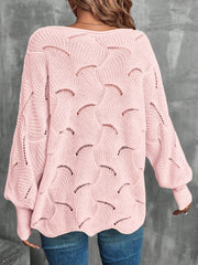 Lightweight Knitted Long Sleeves Oversized Sweater