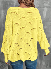 Lightweight Knitted Long Sleeves Oversized Sweater