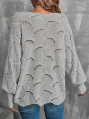 Lightweight Knitted Long Sleeves Oversized Sweater