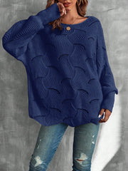Lightweight Knitted Long Sleeves Oversized Sweater