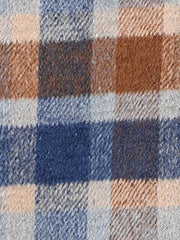 Lapel Long Sleeves Plaid Cropped Jacket