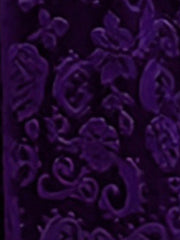 Velvet Textured Maxi A-Line Elastic Waist Skirt