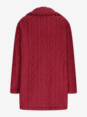 Notched Lapel Double-Breasted Mid-Length Faux Fur Jacket