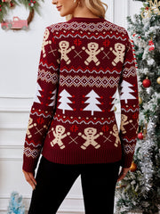 Gingerbread Man Long Sleeve Ugly Christmas Sweater