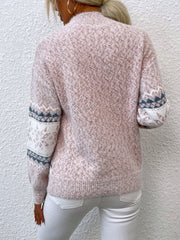 Women's Turtleneck Snowflake Sweater