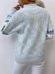 Women's Turtleneck Snowflake Sweater