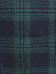 Vintage Notched Lapel Plaid Pockets Belted Midi A-Line Dress