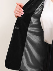 Business Work Shawl Collar Velvet Blazer