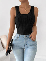 Fleece Lined U Neck Sleeveless Base Layer Tank