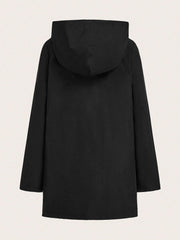 Reversible Hooded Zipper Printed Pockets Jacket