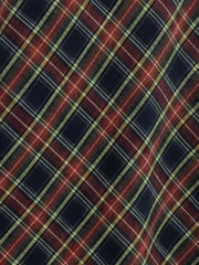 Christmas Plaid Pockets A-line Maxi Skirt