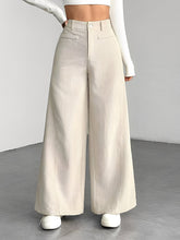 Corduroy Casual High Waisted Loose Fitting Wide Legs Pants