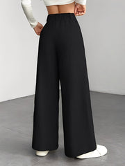 Corduroy Casual High Waisted Loose Fitting Wide Legs Pants