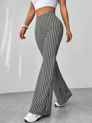 High Waist Slim Fit Bell Bottom Workout Casual Pants
