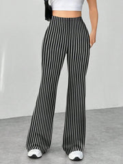 High Waist Slim Fit Bell Bottom Workout Casual Pants