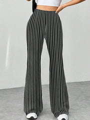 High Waist Slim Fit Bell Bottom Workout Casual Pants