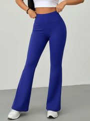 High Waist Slim Fit Bell Bottom Workout Casual Pants
