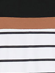 Round Neck Long Sleeve Striped Top