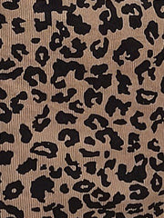 Leopard Print Front Zipper Sleeveless Pockets Mini Dress