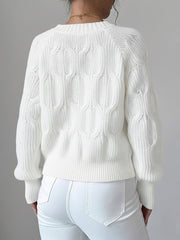 Solid Color Long Sleeve Bow Detail Knitted Cardigan