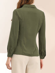 Peter Pan Collar Business Casual Work Shirts