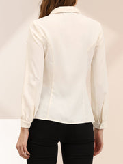 Peter Pan Collar Business Casual Work Shirts
