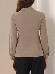 Peter Pan Collar Business Casual Work Shirts