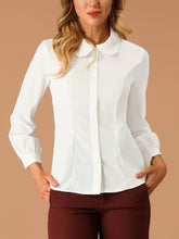 Peter Pan Collar Business Casual Work Shirts