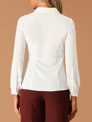 Peter Pan Collar Business Casual Work Shirts