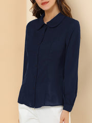 Peter Pan Collar Business Casual Work Shirts