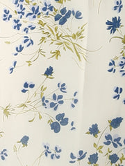 Wrap Ruffle High Low Hem Round Neck Sleeveless Floral Dress