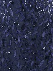 Mesh Embroidered Sequin Evening Gown Fishtail Dress